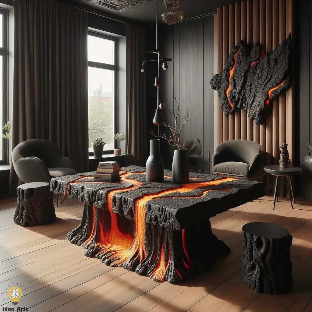 Innovative Lava-Inspired Coffee Tables For Modern Living Spaces