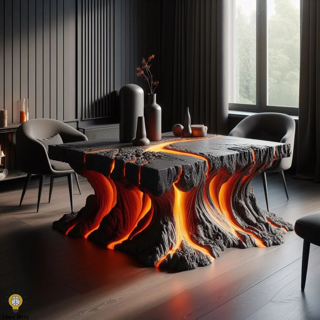 Innovative Lava-Inspired Coffee Tables For Modern Living Spaces