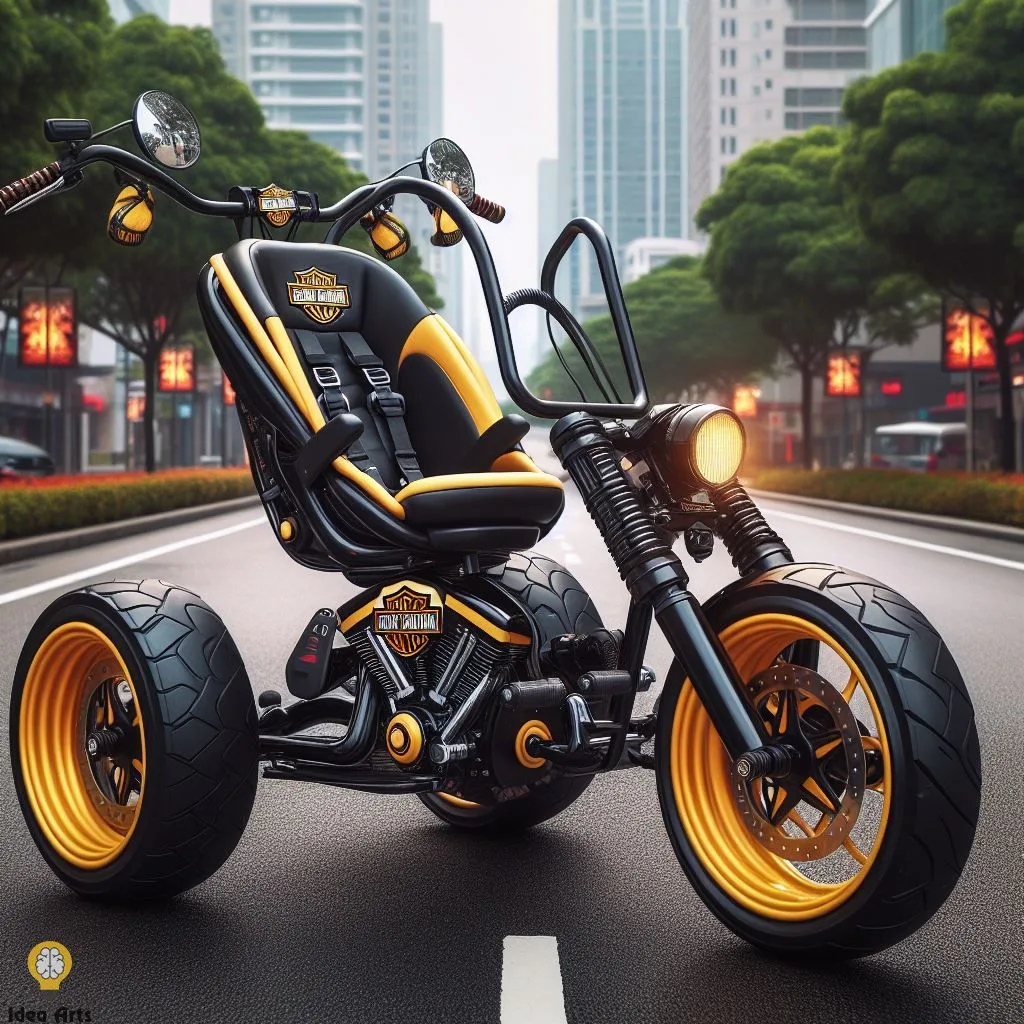 Unique Baby Stroller Design Inspired by Harley Davidson