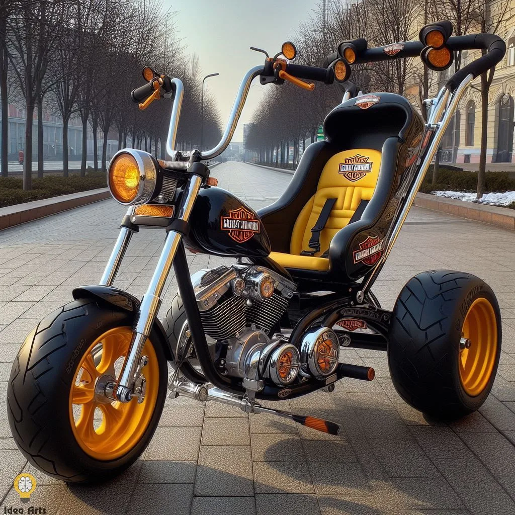 Unique Baby Stroller Design Inspired by Harley Davidson