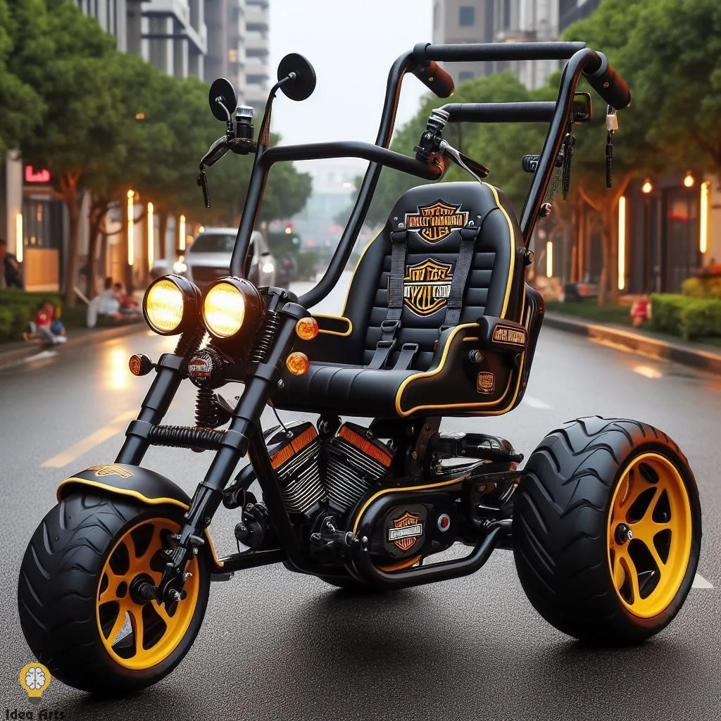 Unique Baby Stroller Design Inspired by Harley Davidson