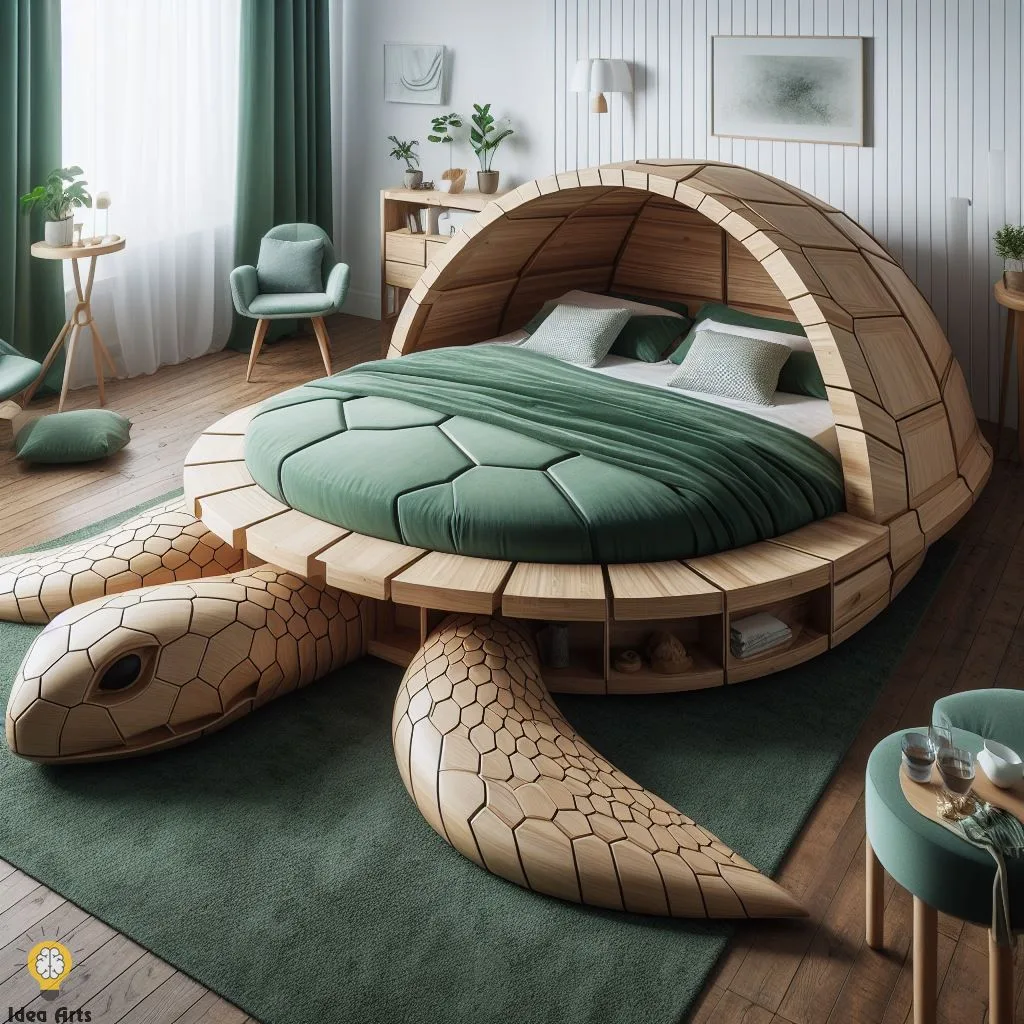 Dream in a Shell: Unique Turtle-Shaped Beds for Adult Bedrooms