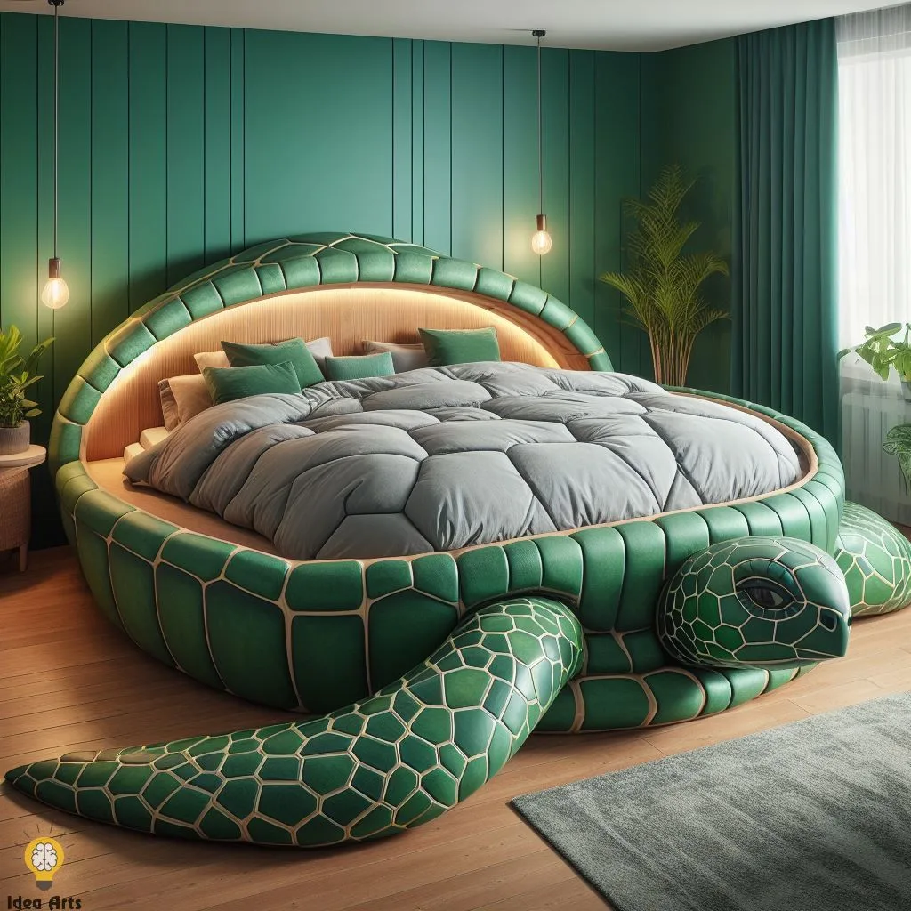 Dream in a Shell: Unique Turtle-Shaped Beds for Adult Bedrooms