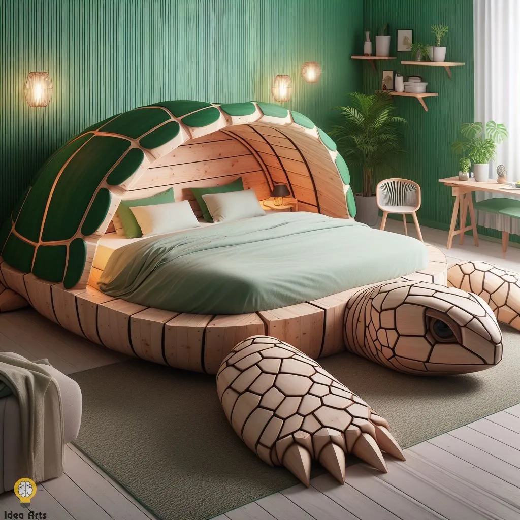 Dream in a Shell: Unique Turtle-Shaped Beds for Adult Bedrooms