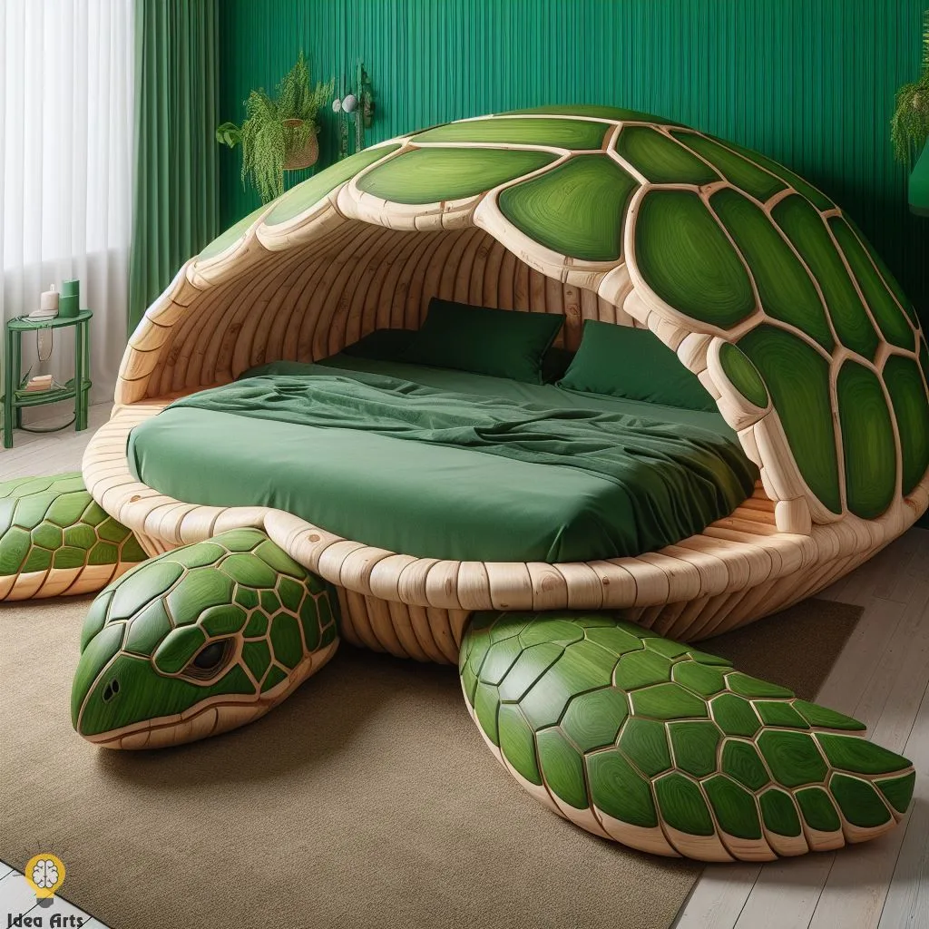 Dream in a Shell: Unique Turtle-Shaped Beds for Adult Bedrooms