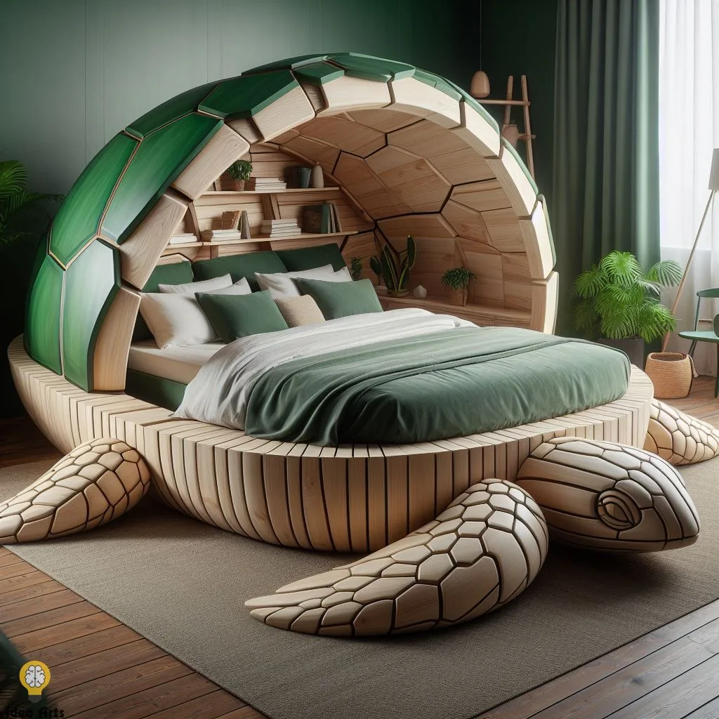 Dream in a Shell: Unique Turtle-Shaped Beds for Adult Bedrooms