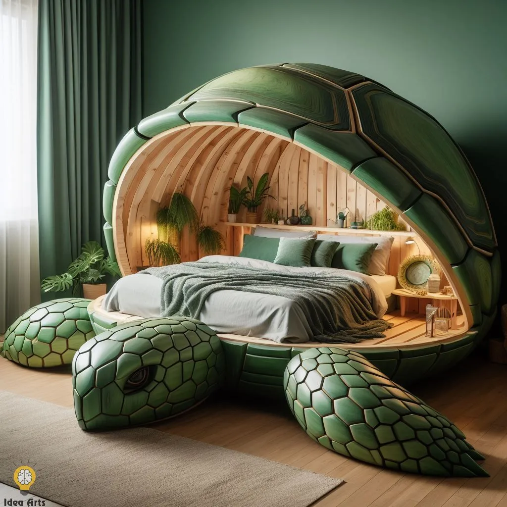 Dream in a Shell: Unique Turtle-Shaped Beds for Adult Bedrooms