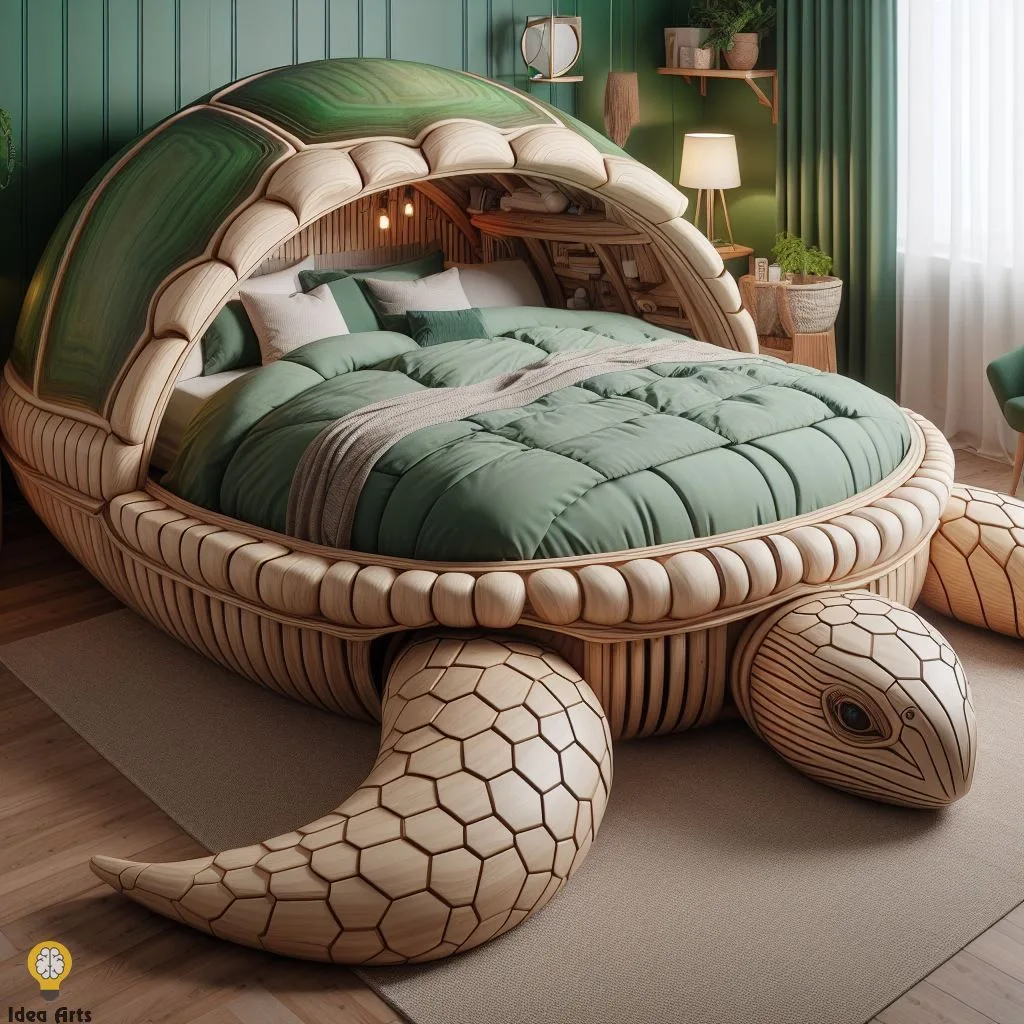 Dream in a Shell: Unique Turtle-Shaped Beds for Adult Bedrooms