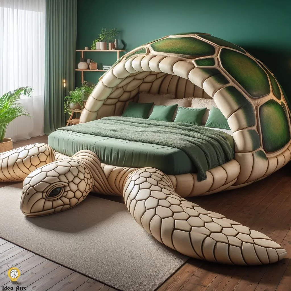 Dream in a Shell: Unique Turtle-Shaped Beds for Adult Bedrooms