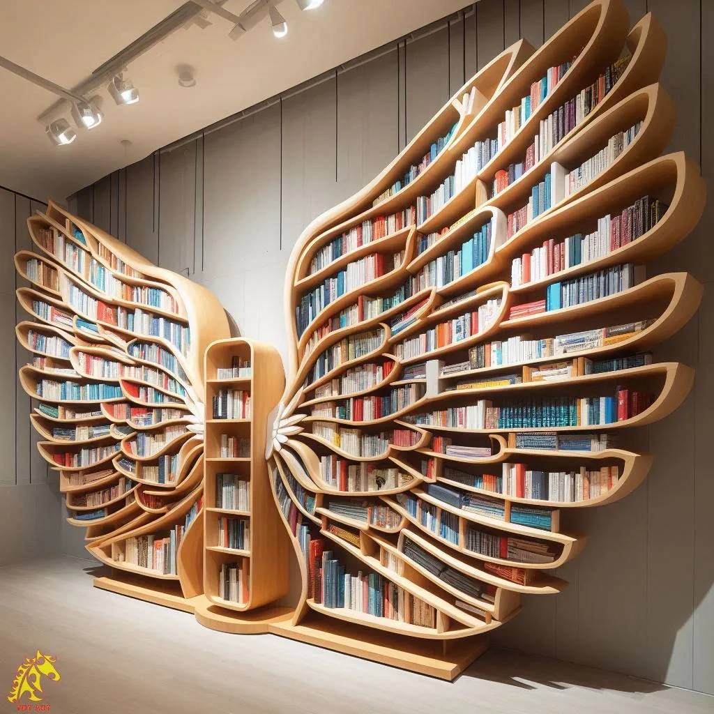 Angel Wings Bookshelf Design: A Perfect Blend of Art and Functionality