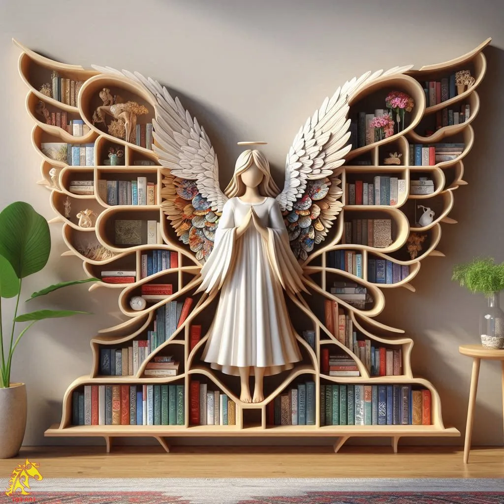 Angel Wings Bookshelf Design: A Perfect Blend of Art and Functionality