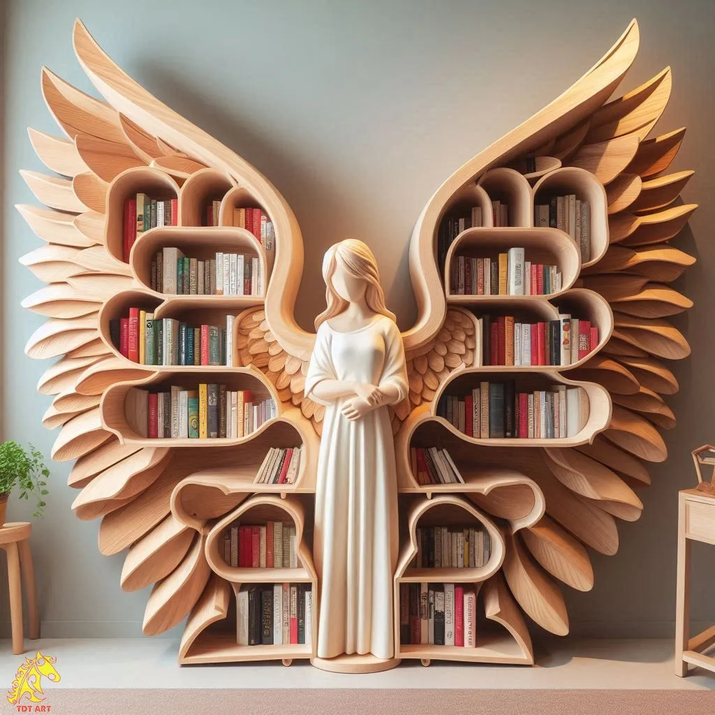 Angel Wings Bookshelf Design: A Perfect Blend of Art and Functionality