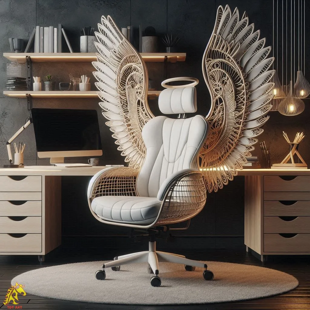 Angel Wings Shaped Home Office Chair Design: A Perfect Blend of Comfort and Style