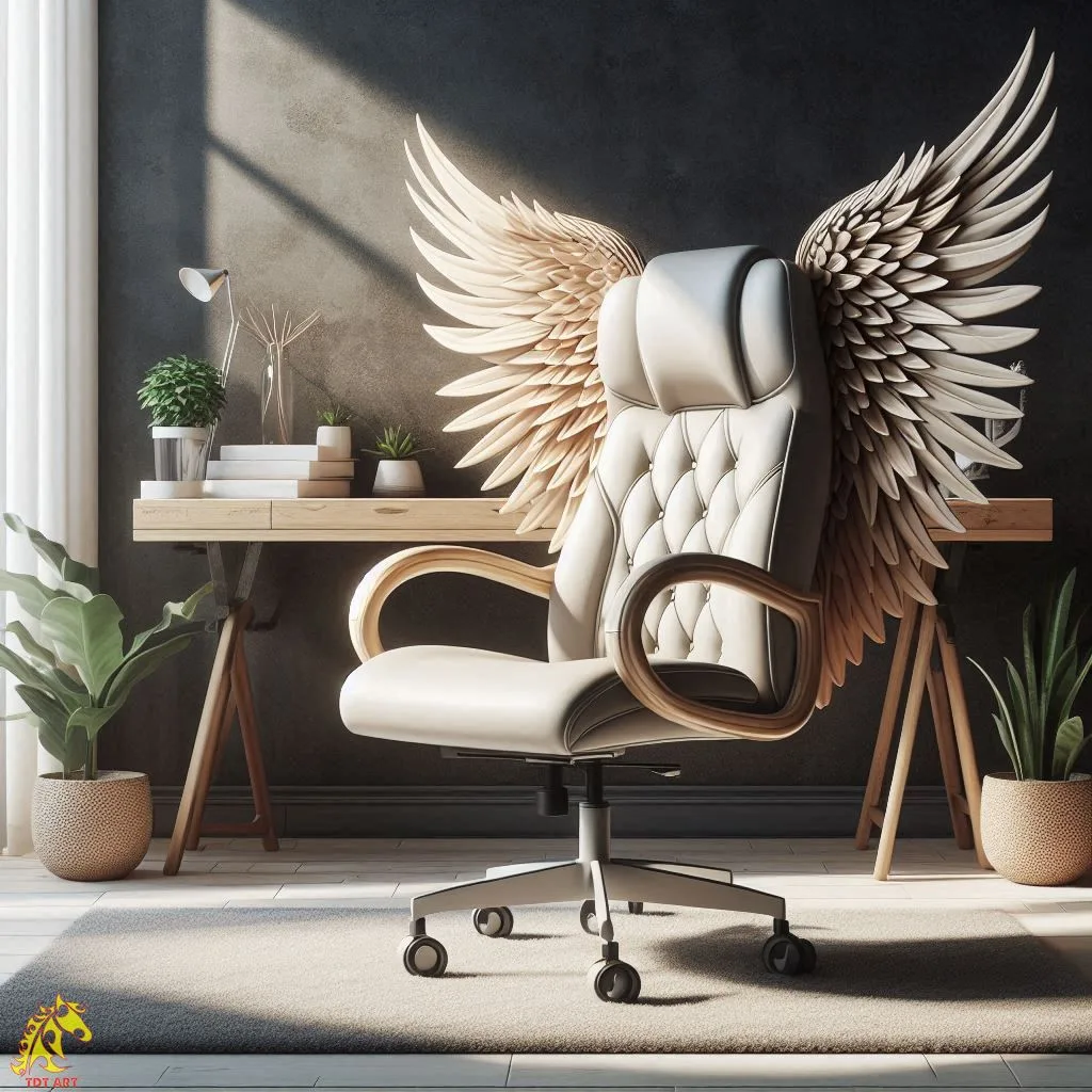 Angel Wings Shaped Home Office Chair Design: A Perfect Blend of Comfort and Style