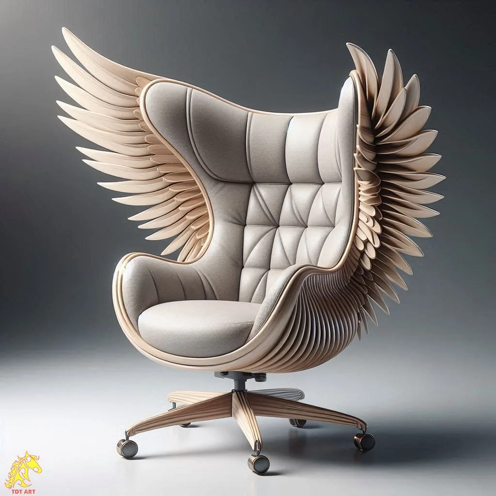 Angel Wings Shaped Home Office Chair Design: A Perfect Blend of Comfort and Style