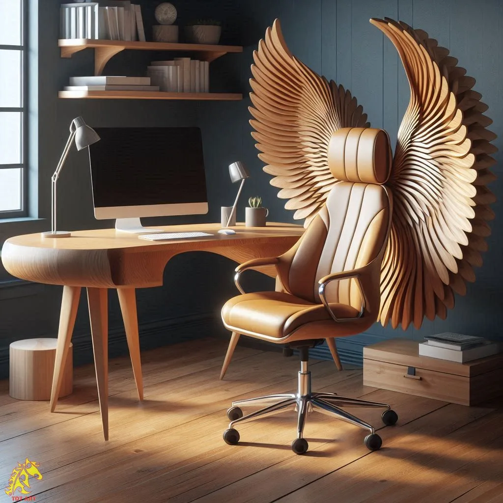 Angel Wings Shaped Home Office Chair Design: A Perfect Blend of Comfort and Style