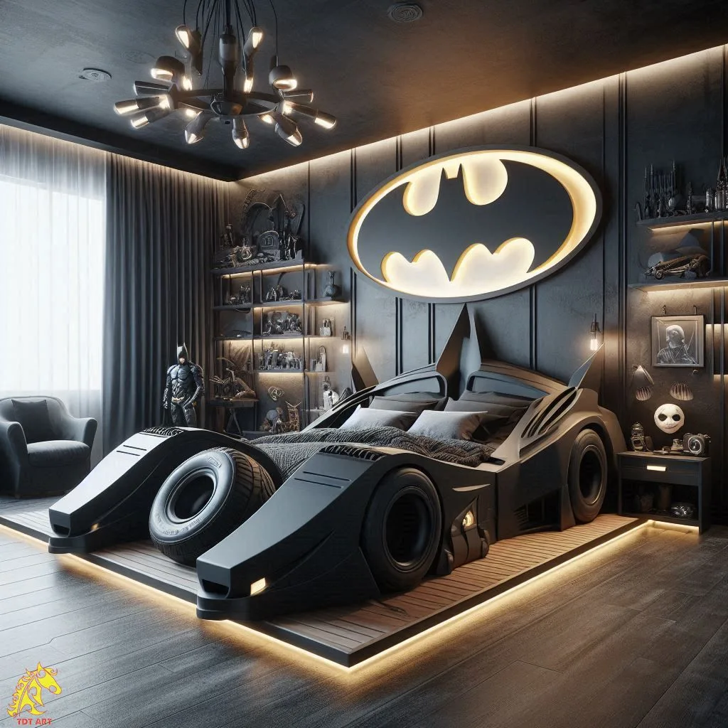 Batmobile Shaped Bed Design: Fun Sleep Experience for Kids