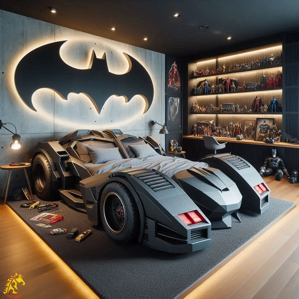 Batmobile Shaped Bed Design: Fun Sleep Experience for Kids