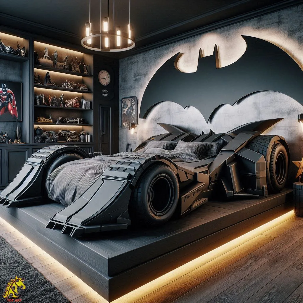 Batmobile Shaped Bed Design: Fun Sleep Experience for Kids