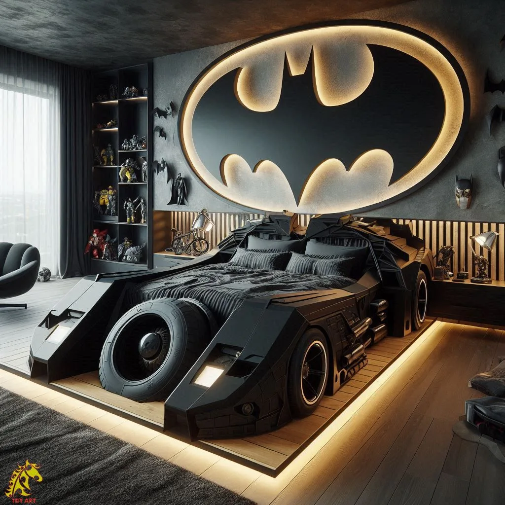 Batmobile Shaped Bed Design: Fun Sleep Experience for Kids