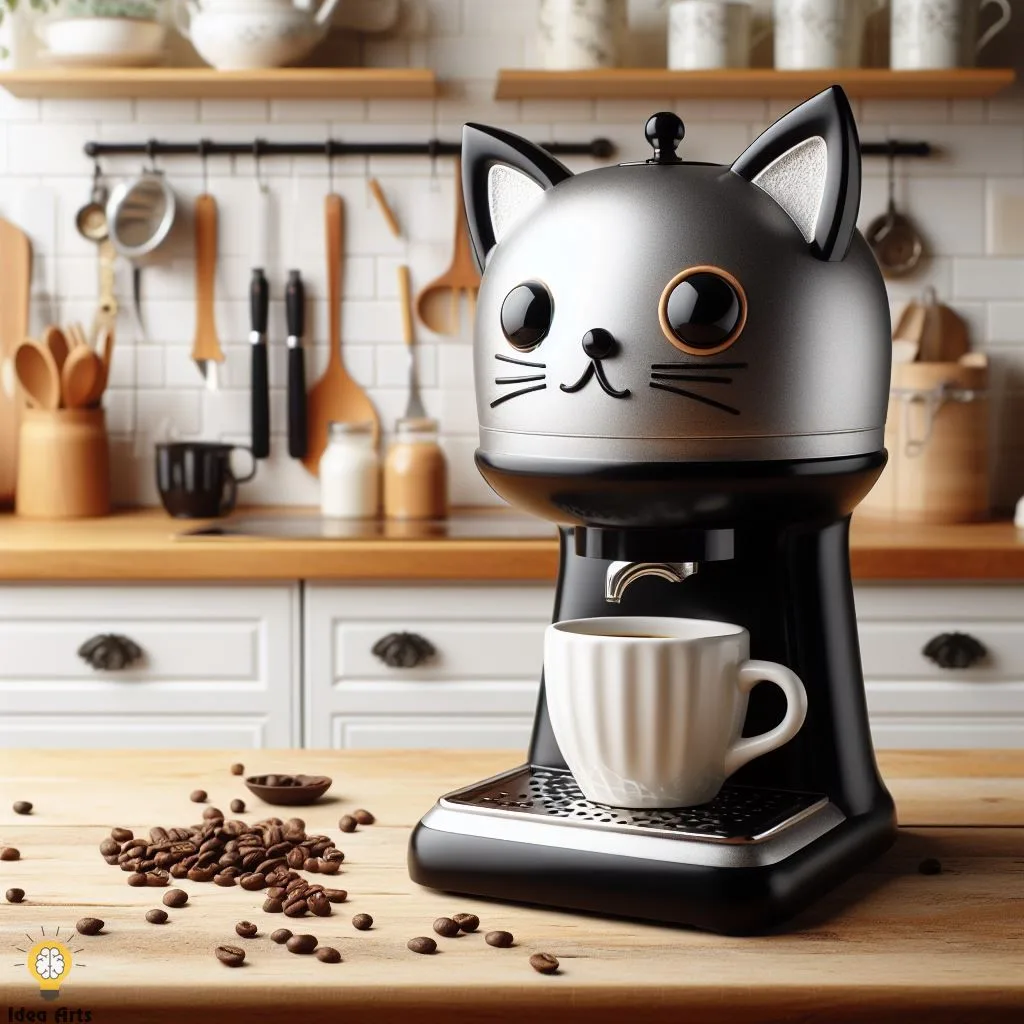 Design Ideas for Black Cat Inspired Coffee Maker