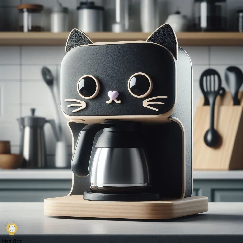 Design Ideas for Black Cat Inspired Coffee Maker