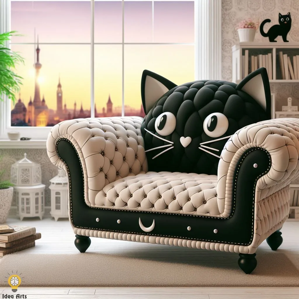 Discover the Unique Black Cat Shaped Chair