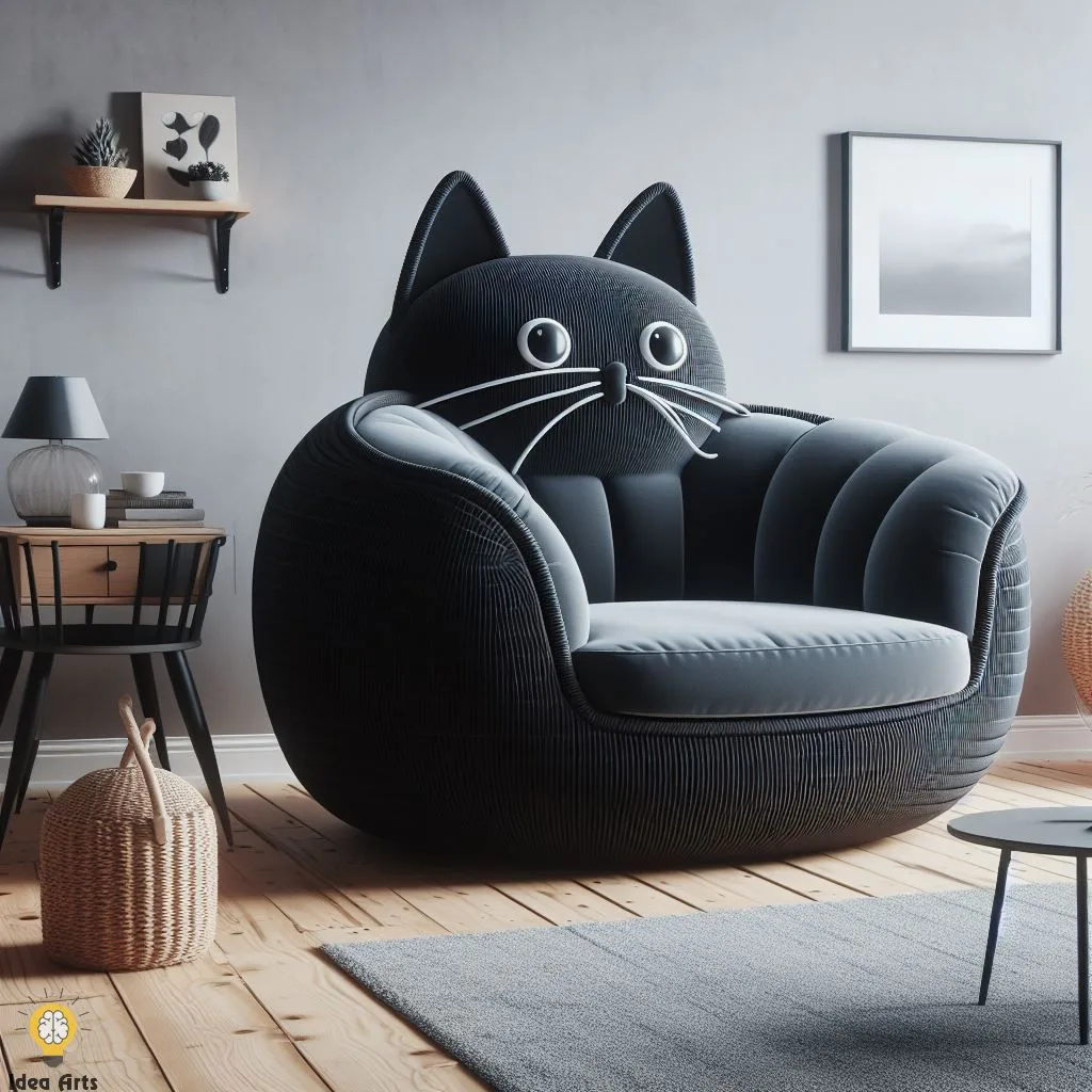 Discover the Unique Black Cat Shaped Chair