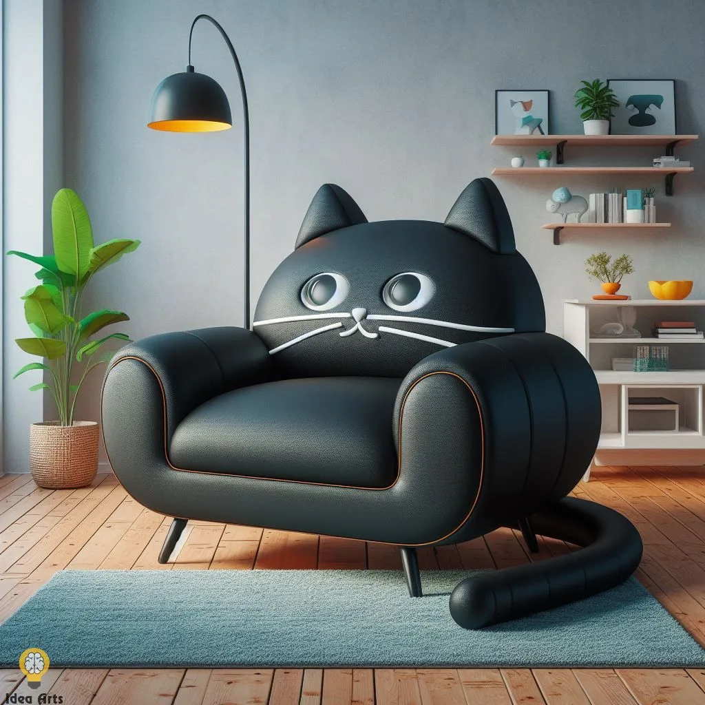 Discover the Unique Black Cat Shaped Chair