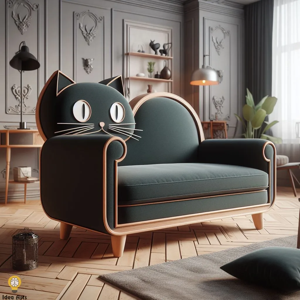 Discover the Unique Black Cat Shaped Chair