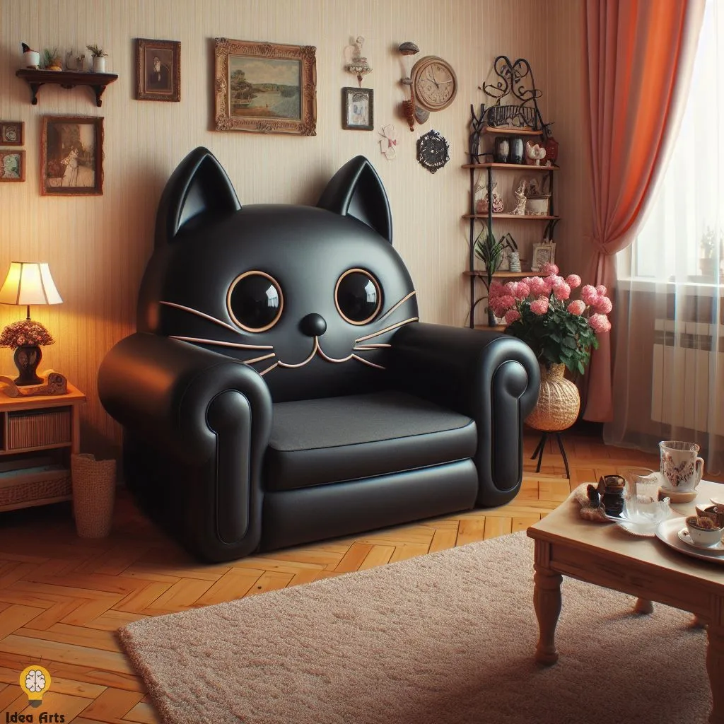 Discover the Unique Black Cat Shaped Chair