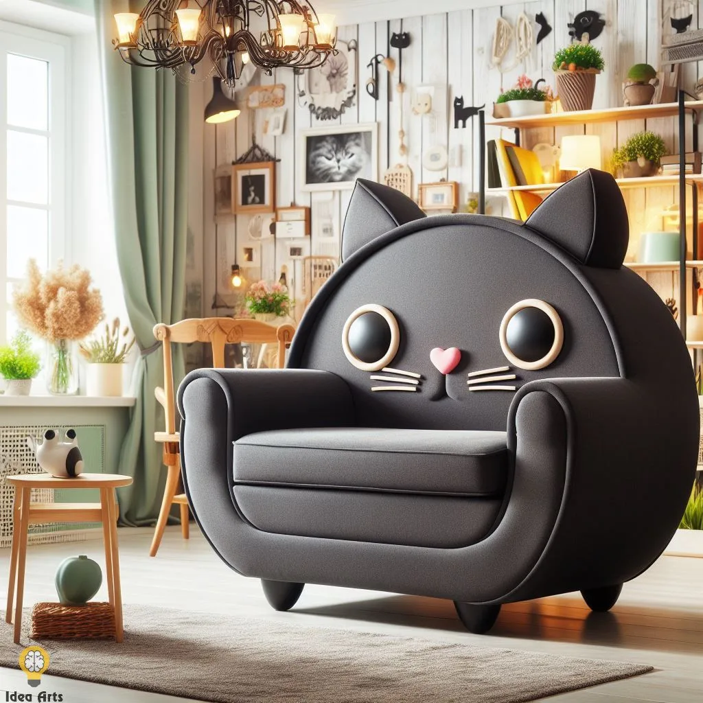 Discover the Unique Black Cat Shaped Chair