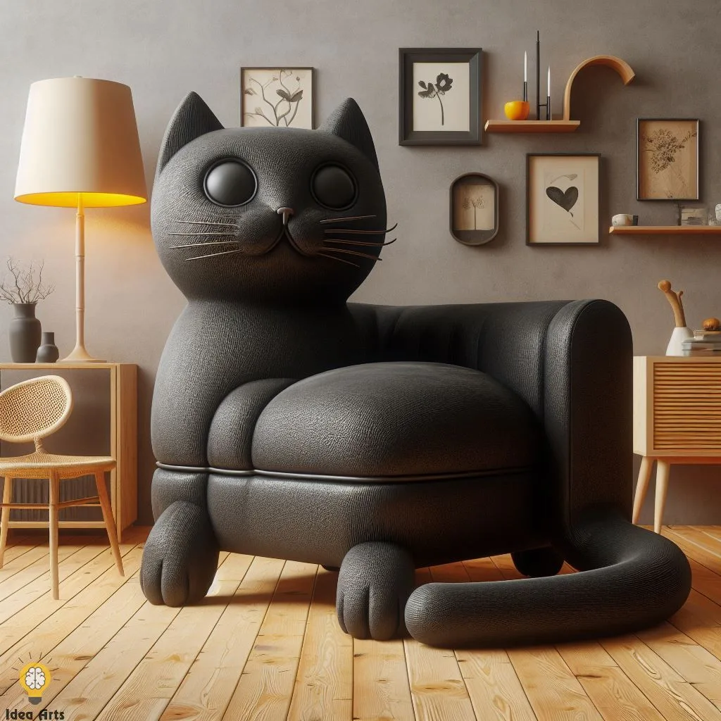 Discover the Unique Black Cat Shaped Chair