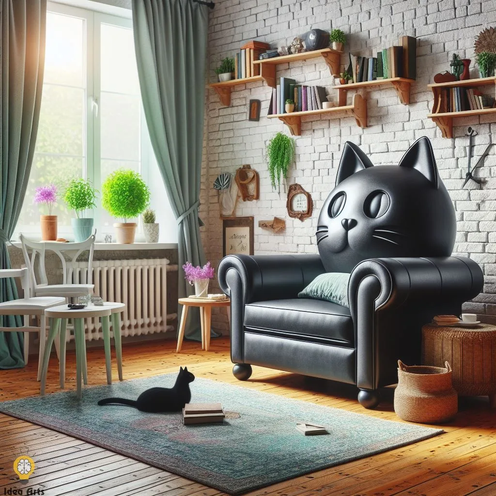 Discover the Unique Black Cat Shaped Chair