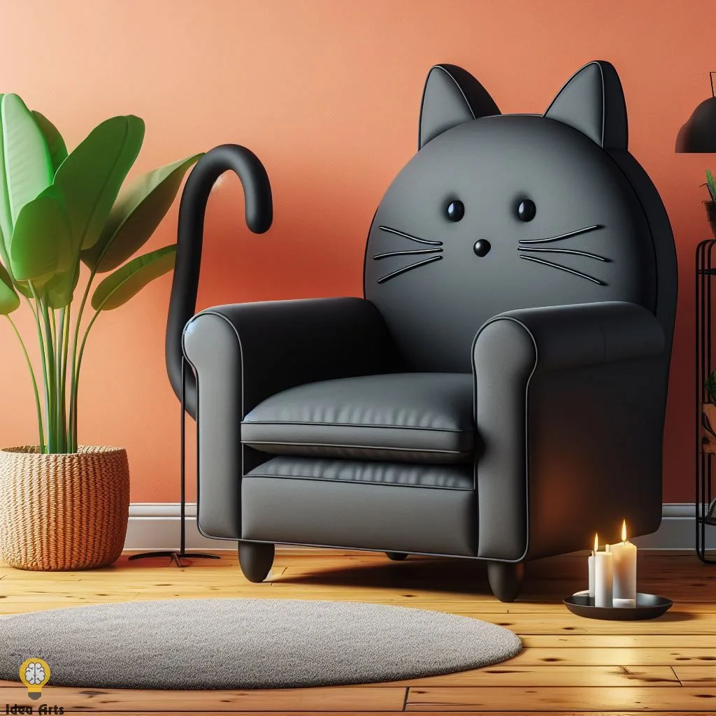 Discover the Unique Black Cat Shaped Chair