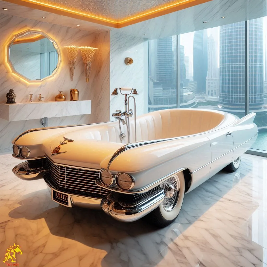 Cadillac Car Shaped Bathtub: Elevate Luxury in Modern Bathrooms