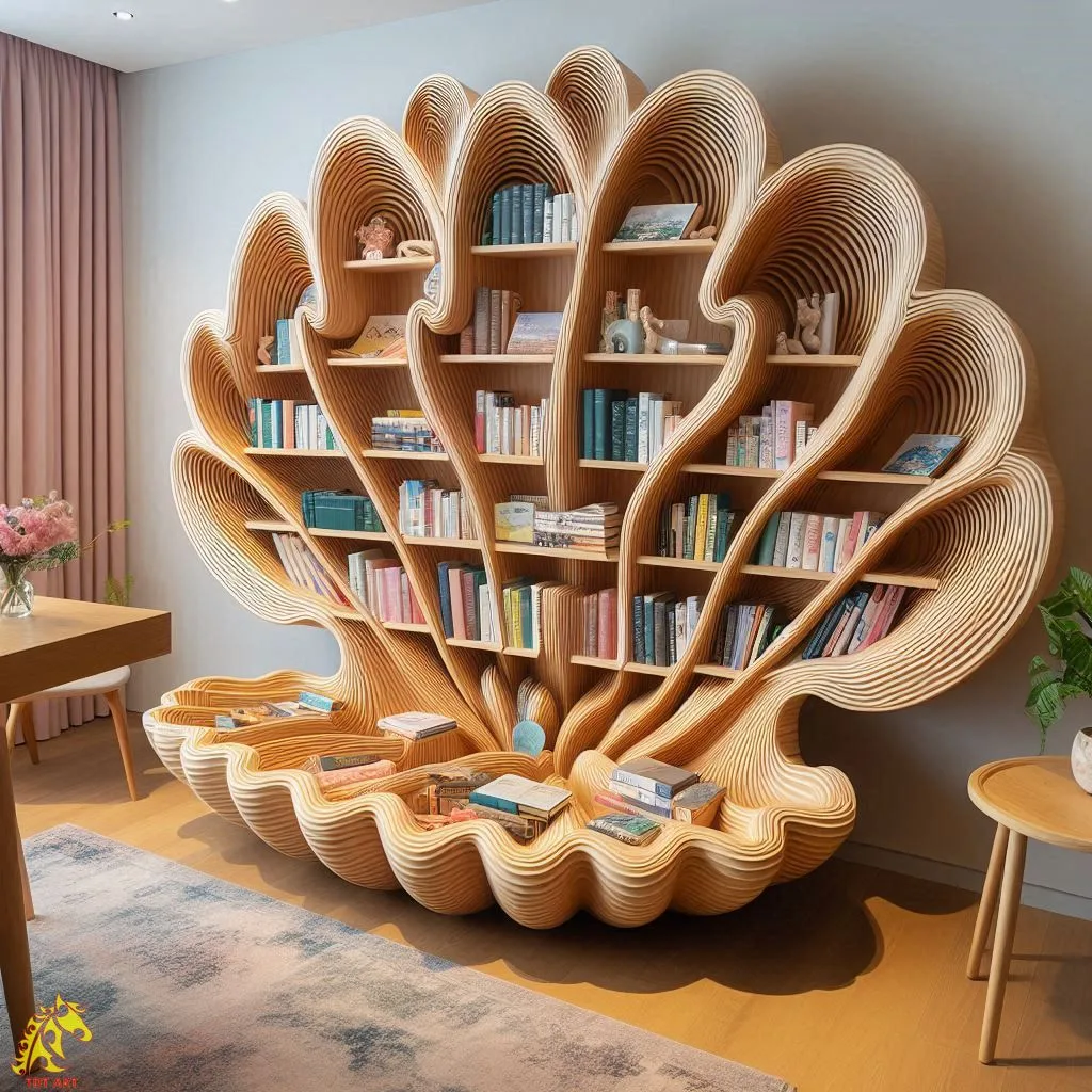 Clam Shell Bookshelf Design: A Stylish and Functional Addition to Your Space