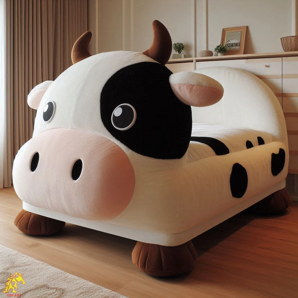 Cow-Shaped Bed Design: Whimsical Bedroom Upgrade