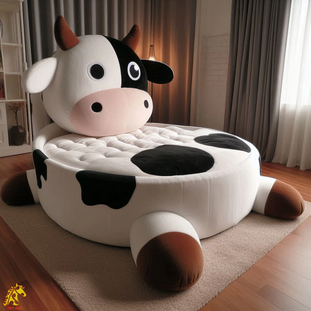 Cow-Shaped Bed Design: Whimsical Bedroom Upgrade