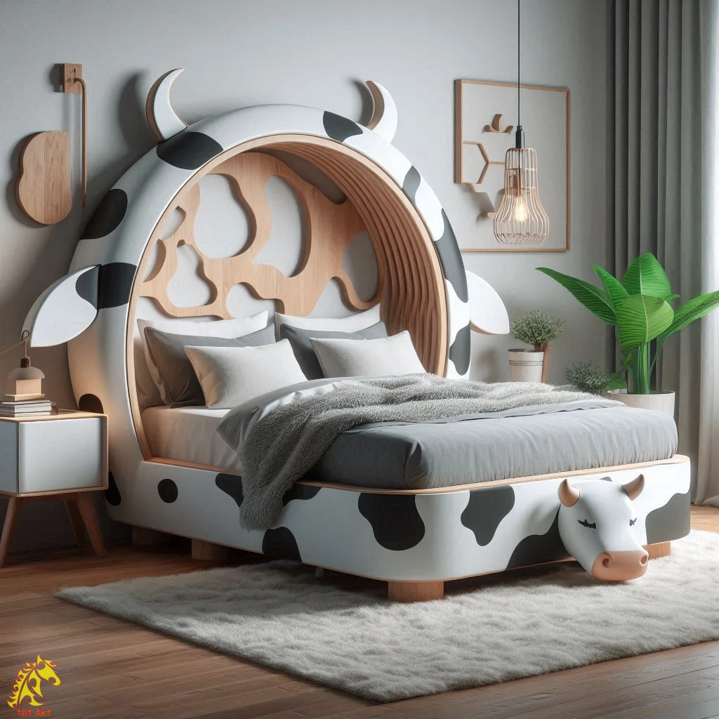 Cow-Shaped Bed Design: Whimsical Bedroom Upgrade