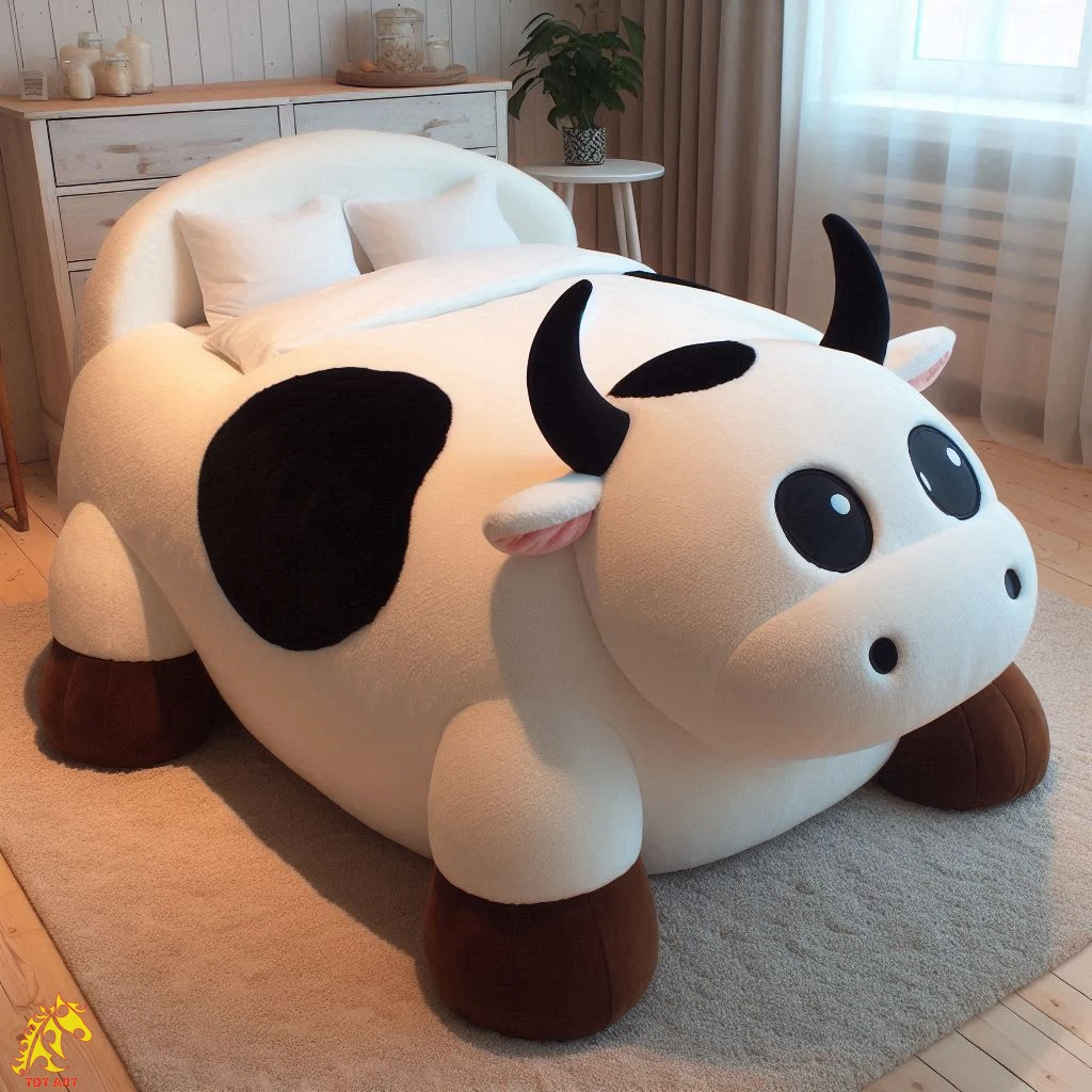 Cow-Shaped Bed Design: Whimsical Bedroom Upgrade