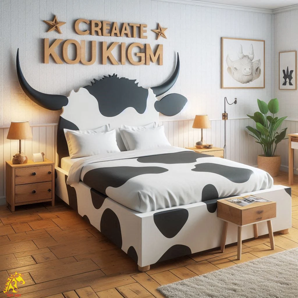 Cow-Shaped Bed Design: Whimsical Bedroom Upgrade