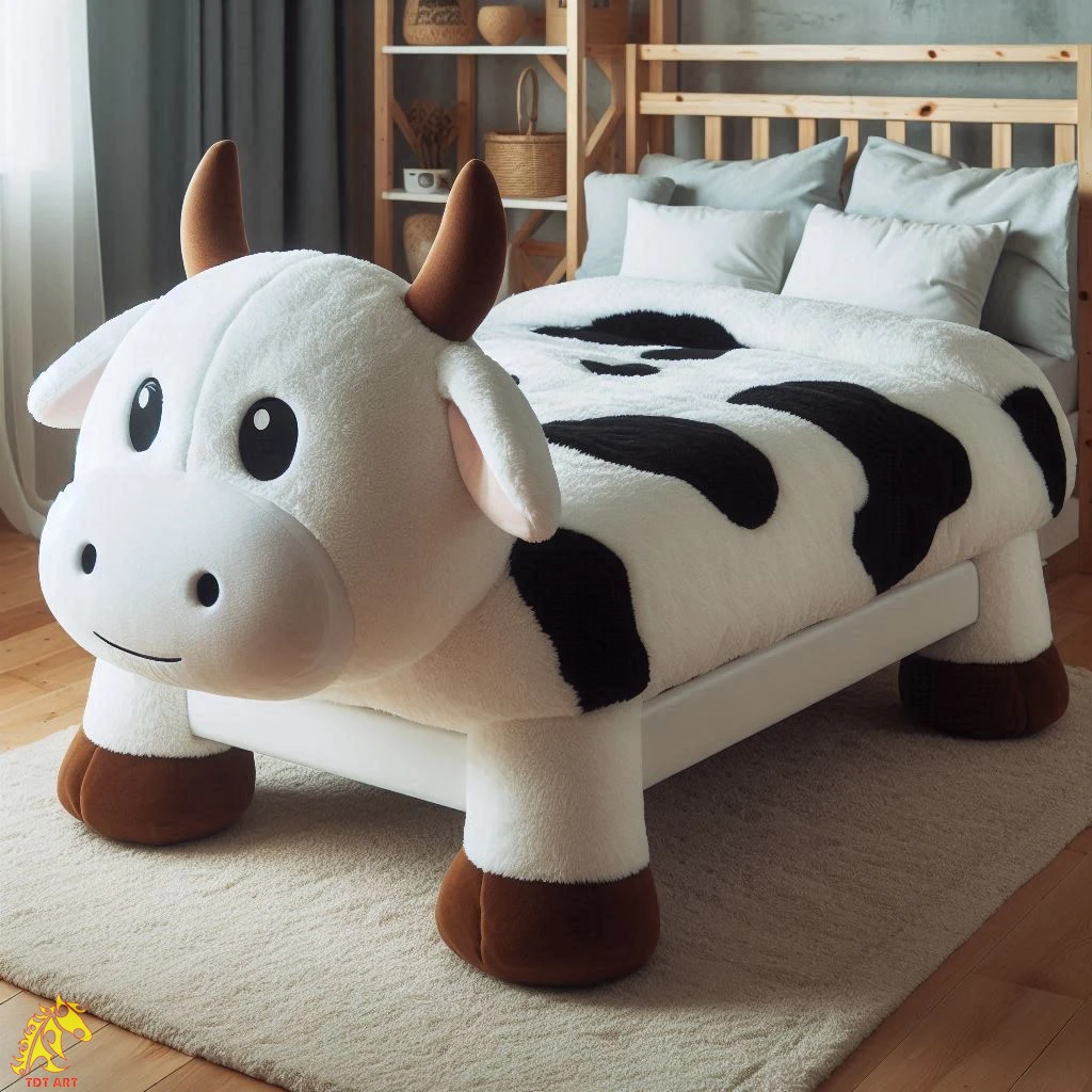 Cow-Shaped Bed Design: Whimsical Bedroom Upgrade