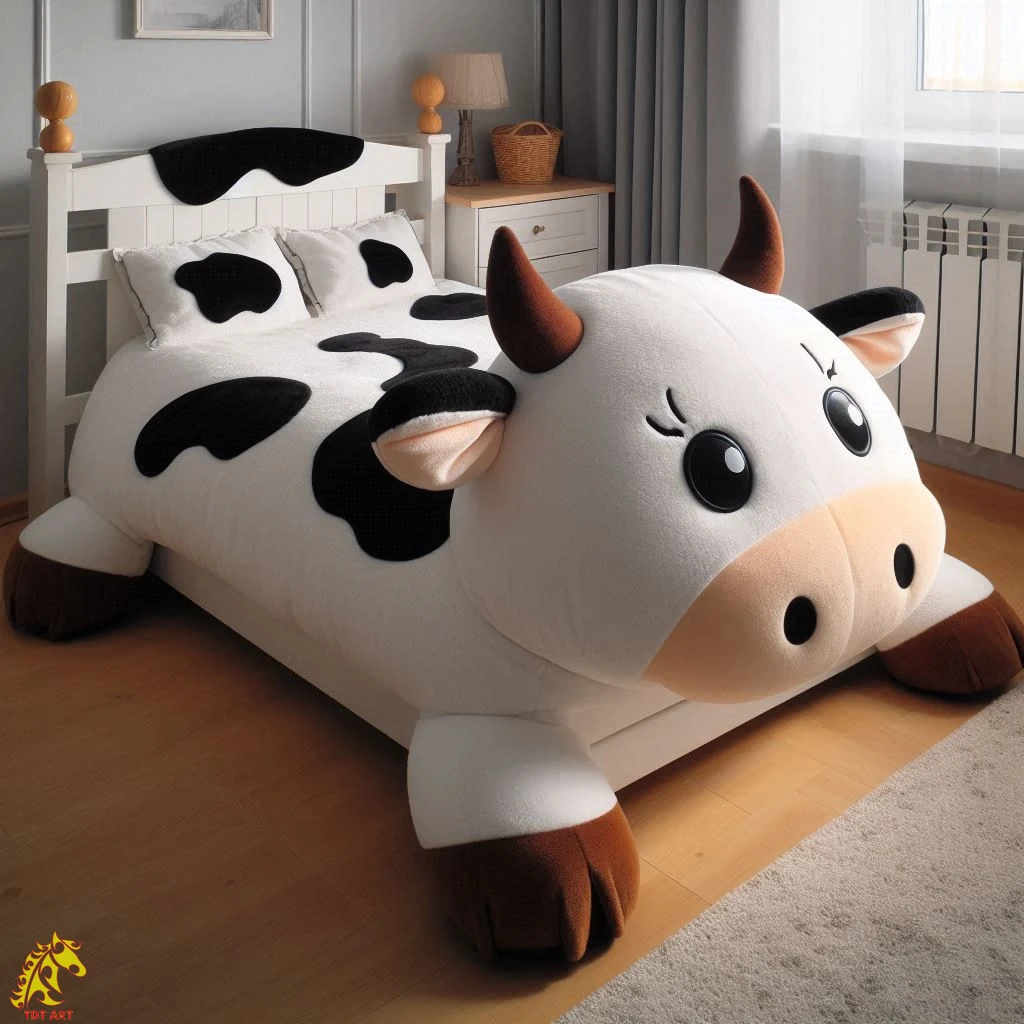 Cow-Shaped Bed Design: Whimsical Bedroom Upgrade