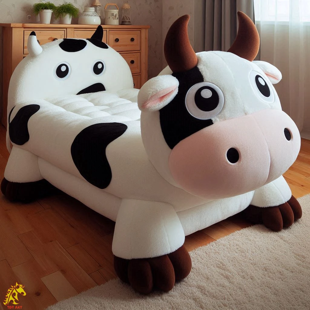 Cow-Shaped Bed Design: Whimsical Bedroom Upgrade