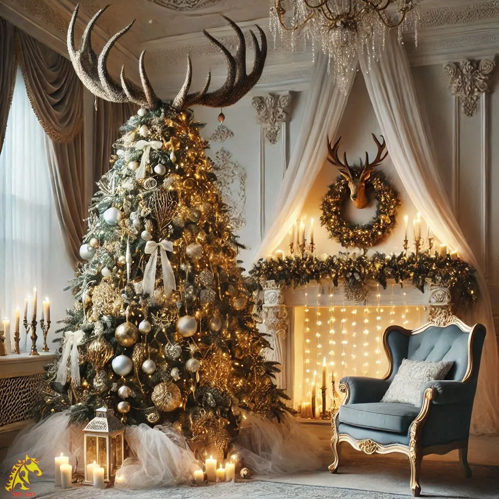 Deer Christmas Tree Design: A Festive Fusion of Elegance and Nature