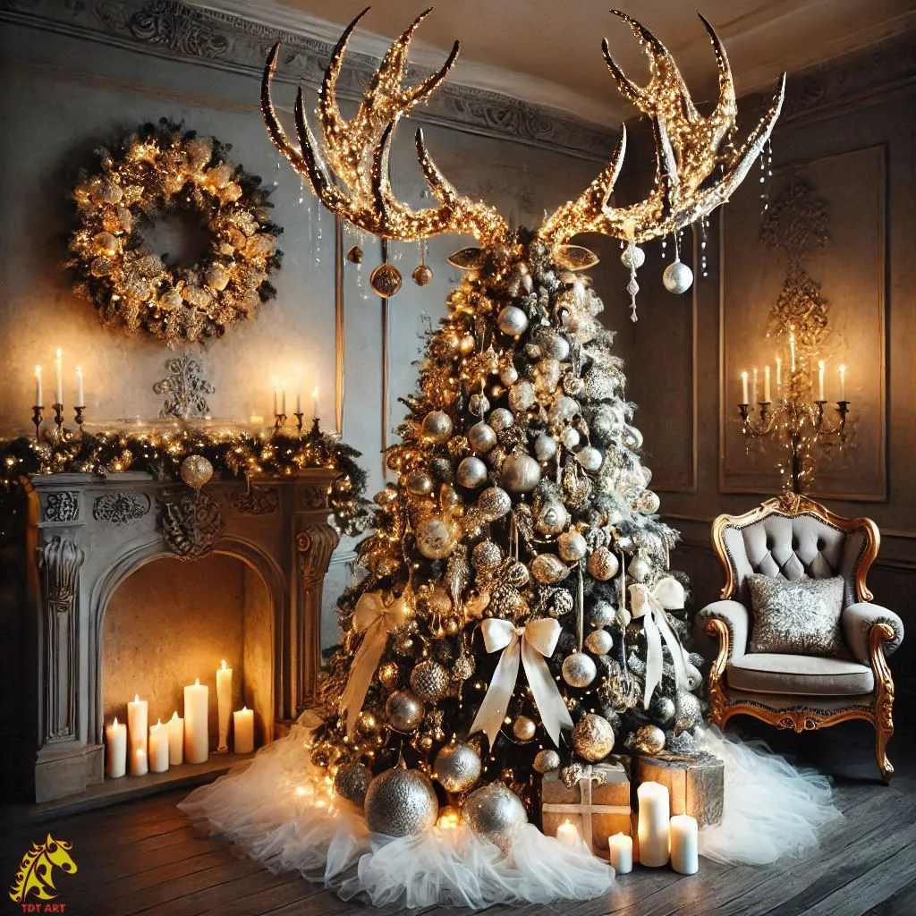 Deer Christmas Tree Design: A Festive Fusion of Elegance and Nature