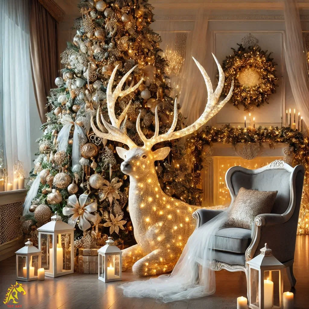 Deer Christmas Tree Design: A Festive Fusion of Elegance and Nature