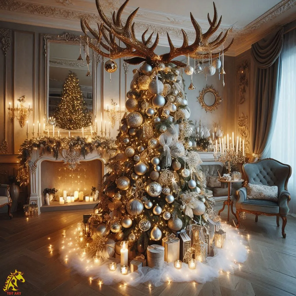 Deer Christmas Tree Design: A Festive Fusion of Elegance and Nature