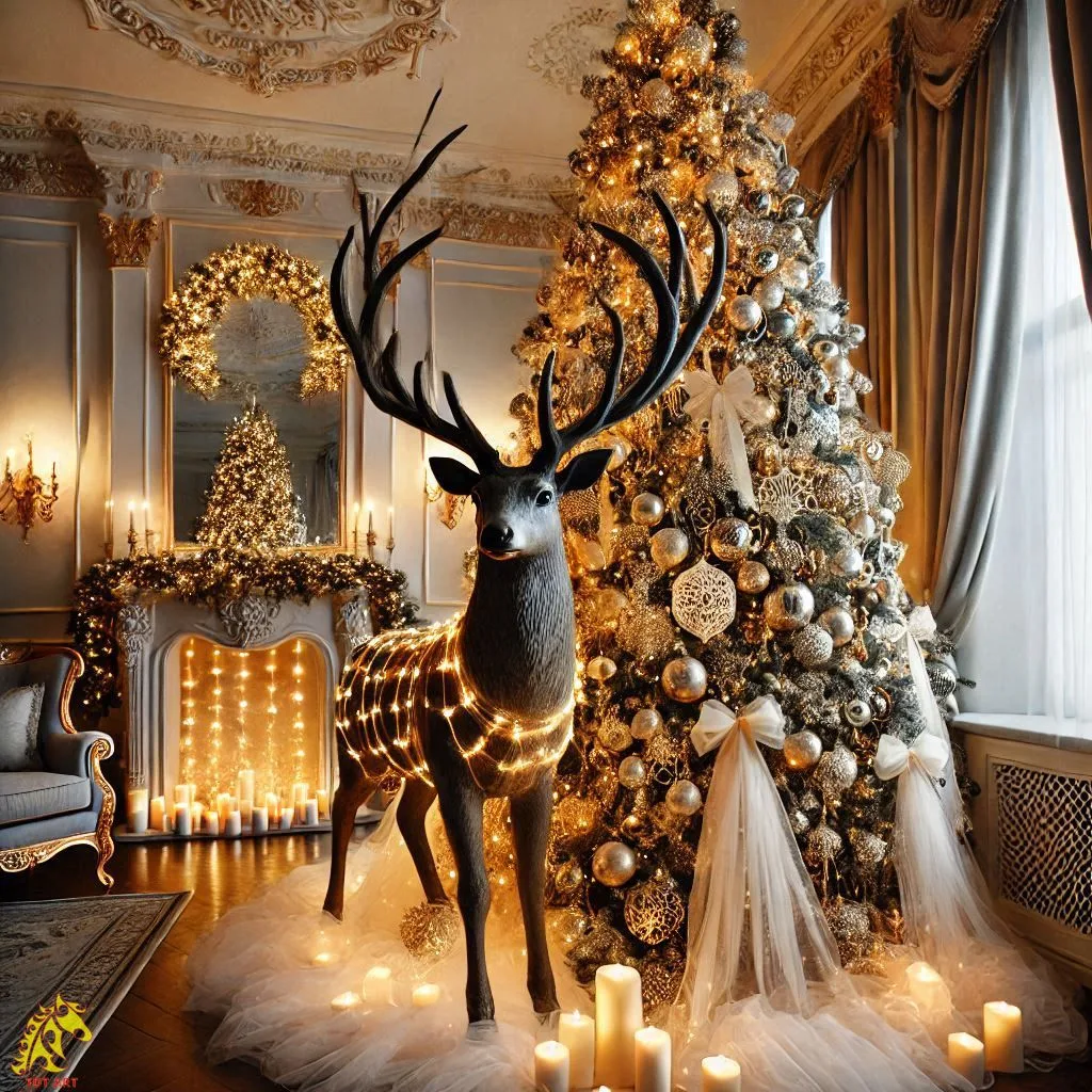 Deer Christmas Tree Design: A Festive Fusion of Elegance and Nature